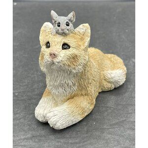 Vintage 1988 Stone Critters Cat and Mouse SC-335